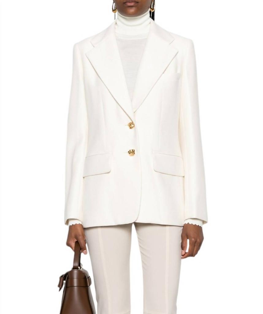 Chloé Chloe - EMBOSSED-BUTTONS SINGLE BREASTED BLAZER