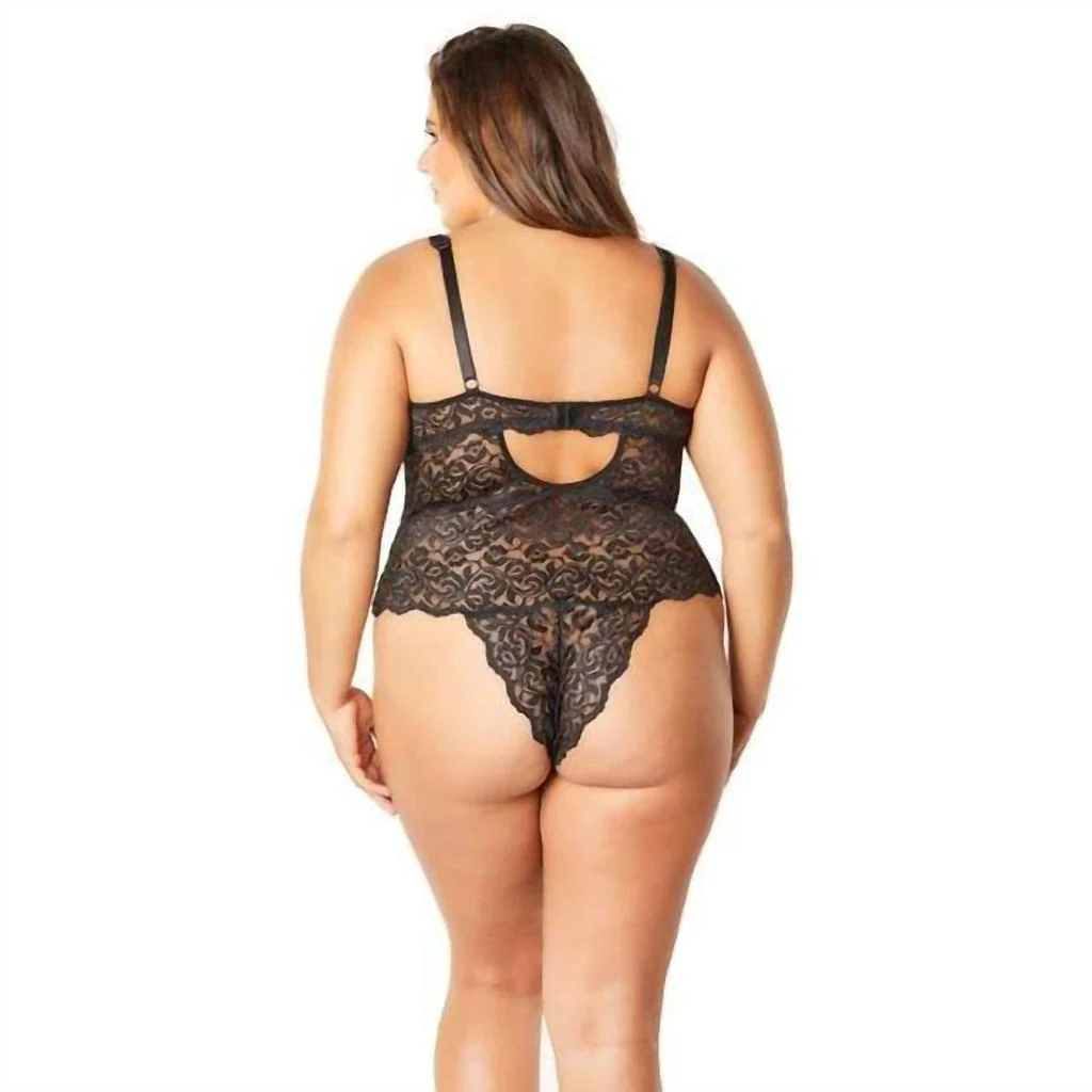 Oh La La Cheri Oh La La Cheri - Lunette All Over Lace Teddy - Plus Size 2