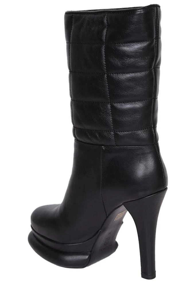 PALOMA BARCELÓ Paloma Barceló Round Toe Quilted High Heeled Boots 3