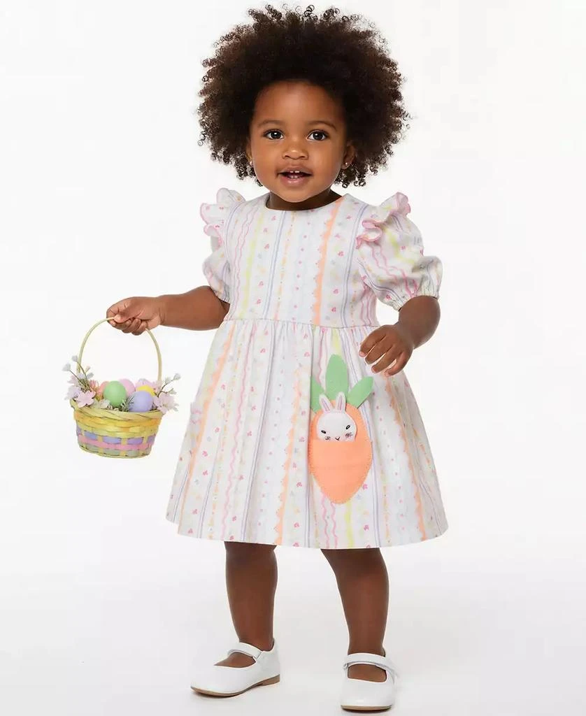 Bonnie Baby Baby Girls
Carrot Pocket Easter Dress and Bloomers