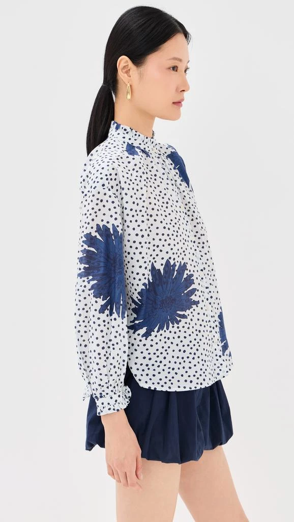 Alix of Bohemia Poet Indigo Dahlia Blouse 3
