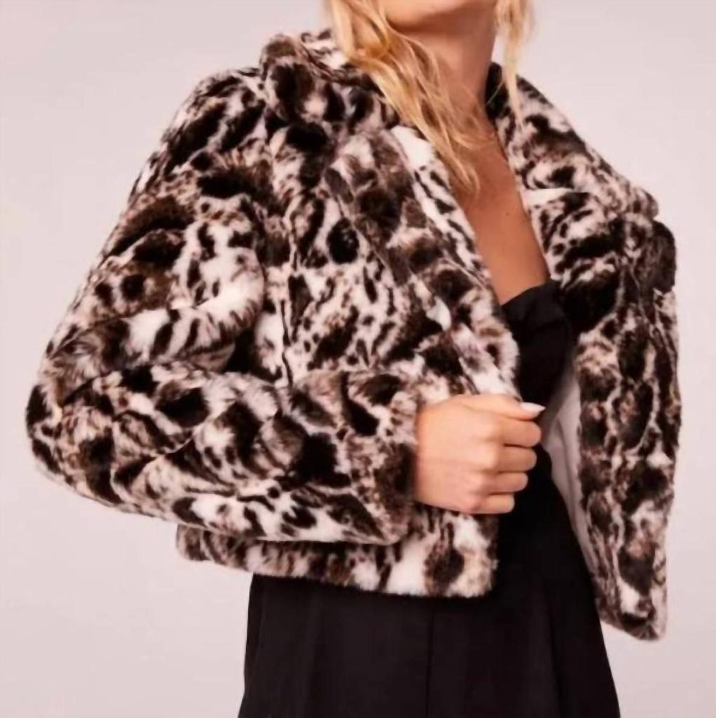 Band of Gypsies Band Of Gypsies - Crop Faux Fur Sweater