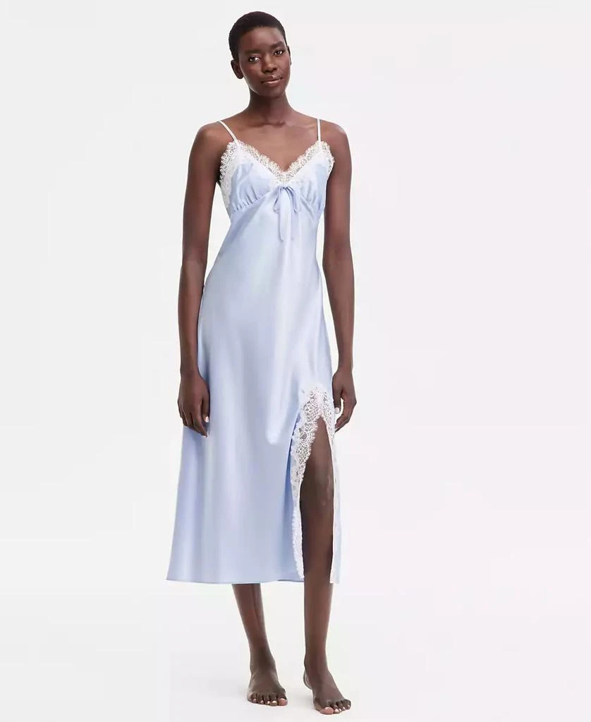 INC International Women
s Satin Lace Gown, Macy
s Exclusive