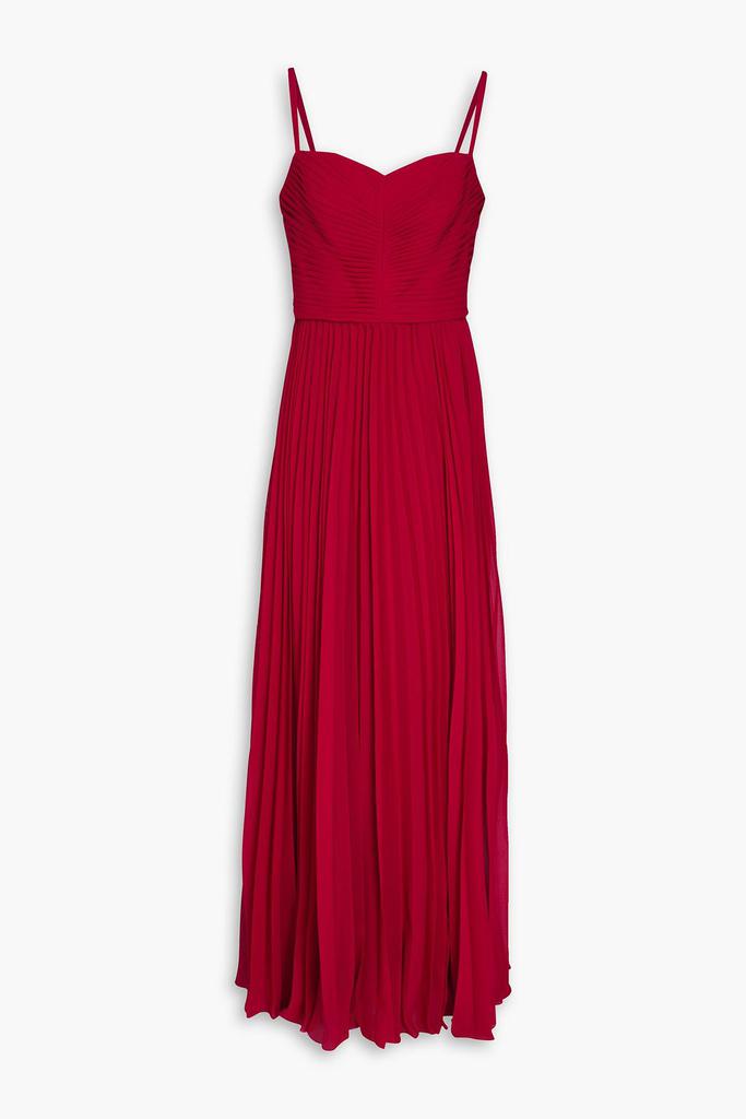 Zac Posen Pleated chiffon gown