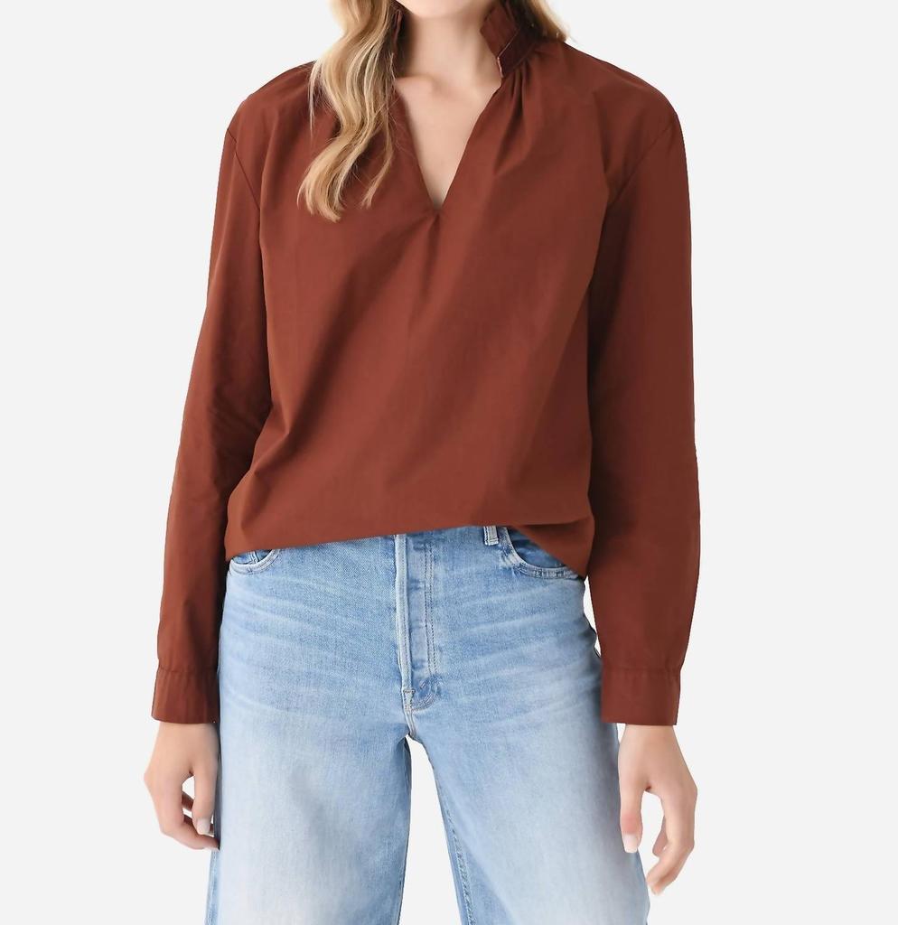 Eche Miles Long Sleeve Top In Chocolate