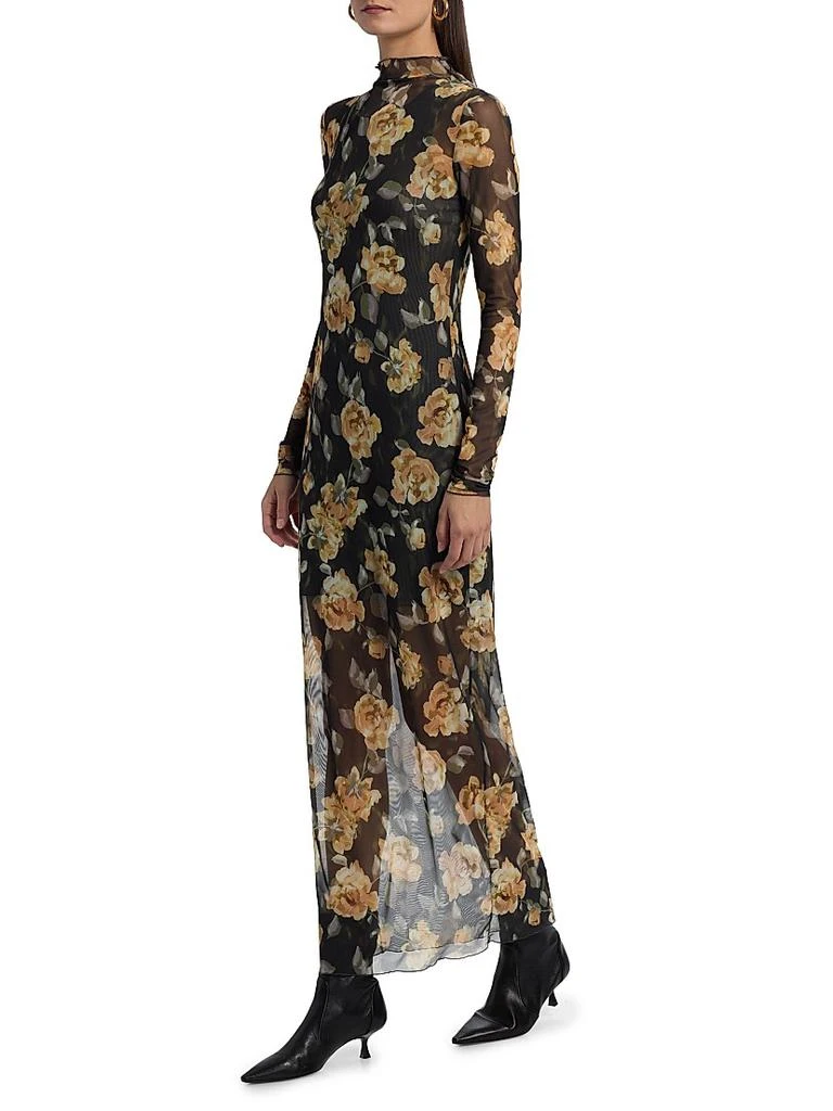 corset mesh prom dress Berkley Draped Mesh Corset Maxi Dress | Mulberry | Debs & Prom
