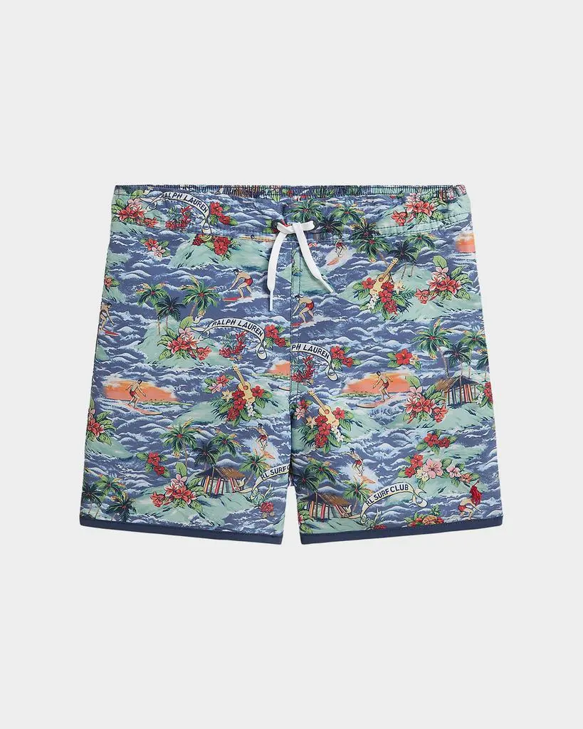 Ralph Lauren Boy's Tropical Swim Trunks, Size 2-7