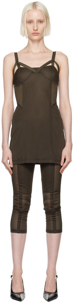 KNWLS Brown Grace Minidress