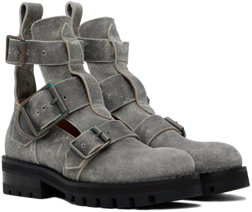 Vivienne Westwood Gray Rome Boots 4