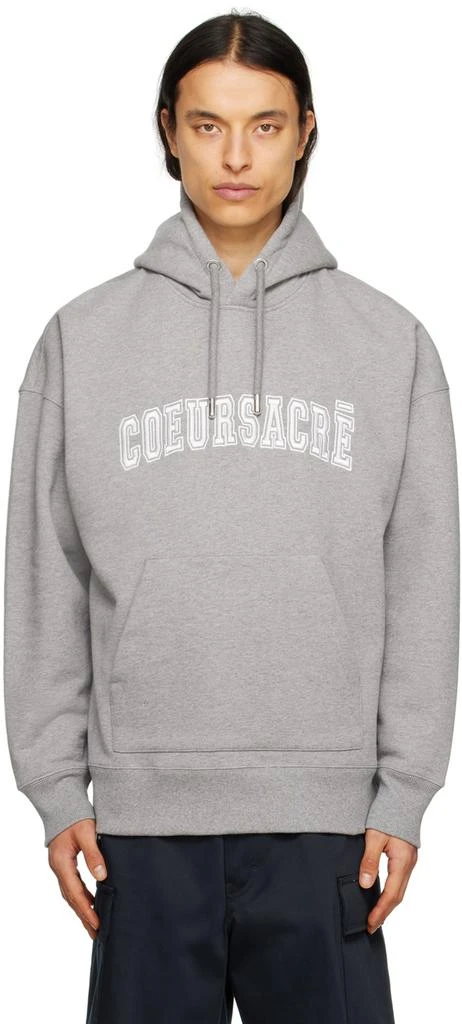 AMI Paris Gray 'Cœur Sacré' Hoodie 1