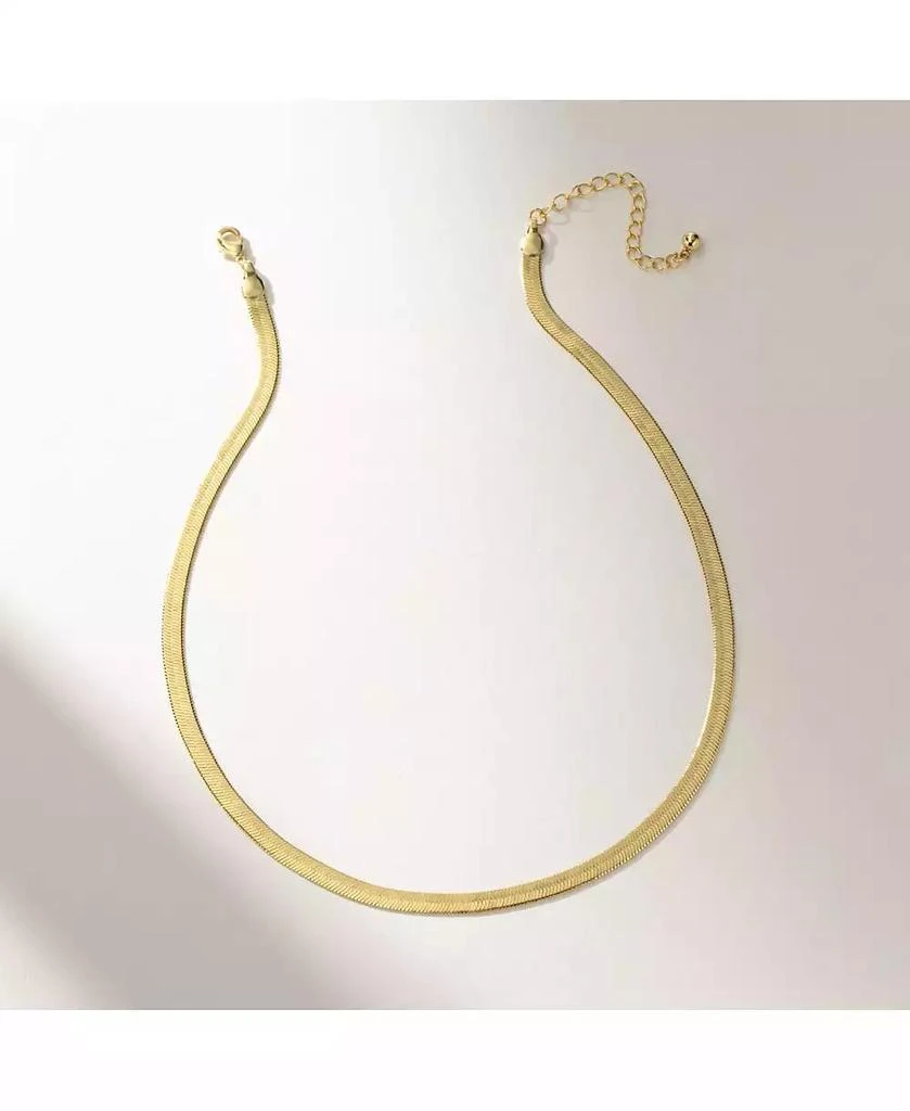 Uncommon James 14K Gold-Plated Horizon Chain Necklace, 14.5" + 2" extender