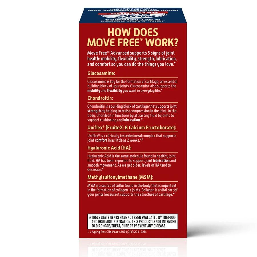 Schiff Move Free Joint Health Advanced + MSM with Glucosamine Chondroitin, Tablets 2