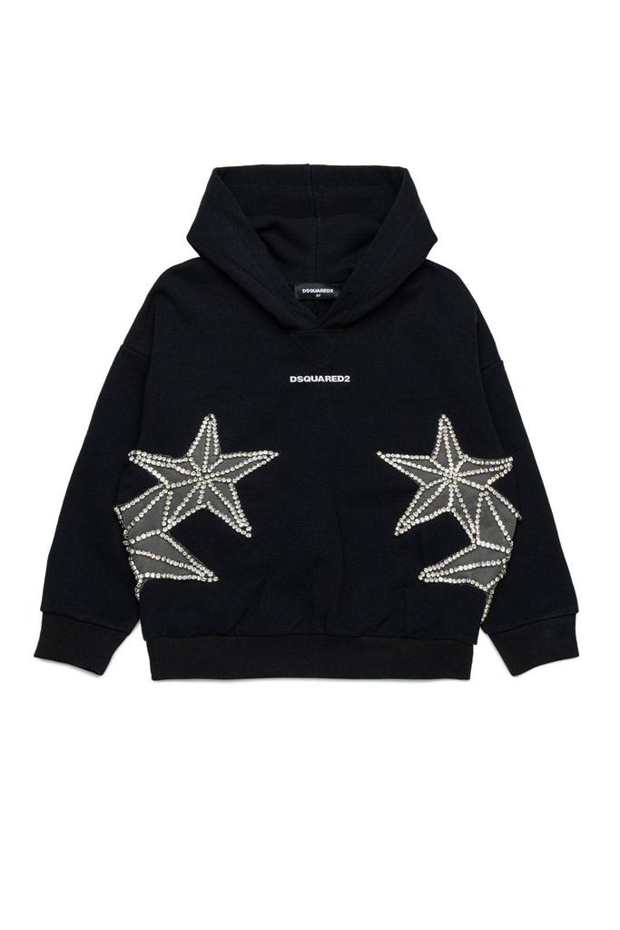 DSQUARED2 Star Embellished Long Sleeved Hoodie