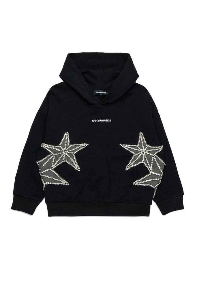 Dsquared2 Star Embellished Long Sleeved Hoodie 1