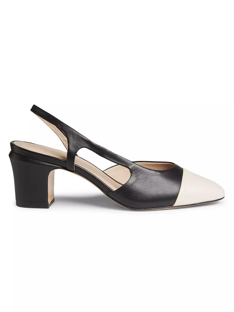 Saks Fifth Avenue COLLECTION 60MM Leather Slingback Pumps 1