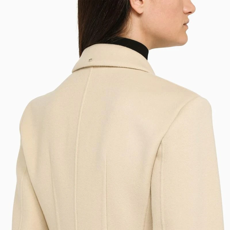 Sportmax Ivory wool double-breasted coat 5