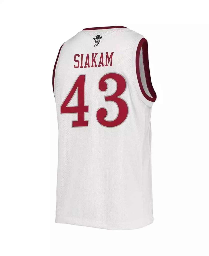 The Original Retro Brand Men's Pascal Siakam White New Mexico State Aggies Alumni Commemorative Replica Basketball Jersey 4