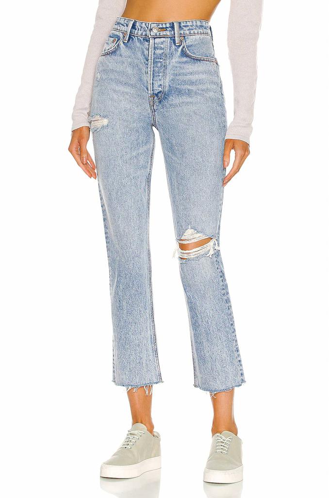 GRLFRND Grlfrnd - karolina high rise straight crop jeans