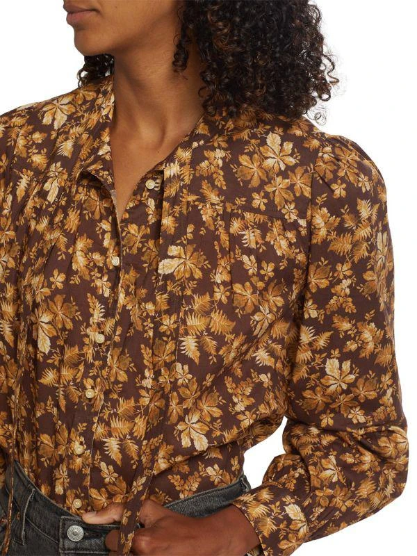 DÔEN Norma Cotton Voile Floral Blouse 3