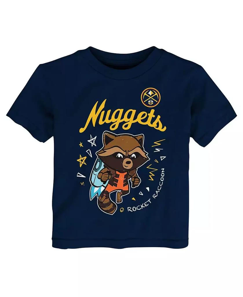 Outerstuff Toddler 2-Piece Heather Gray Denver Nuggets Guardians Of The Galaxy T-Shirt Set 2