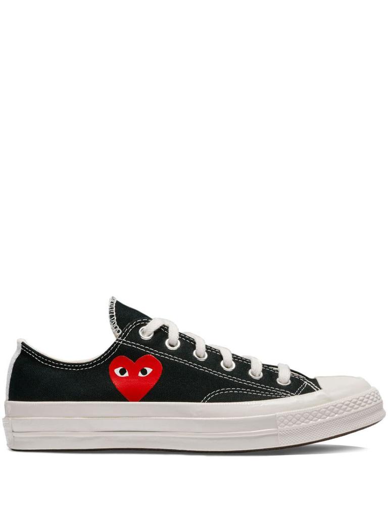 Comme des Garcons Comme Des Garçons Play Cotton Sneakers In Black