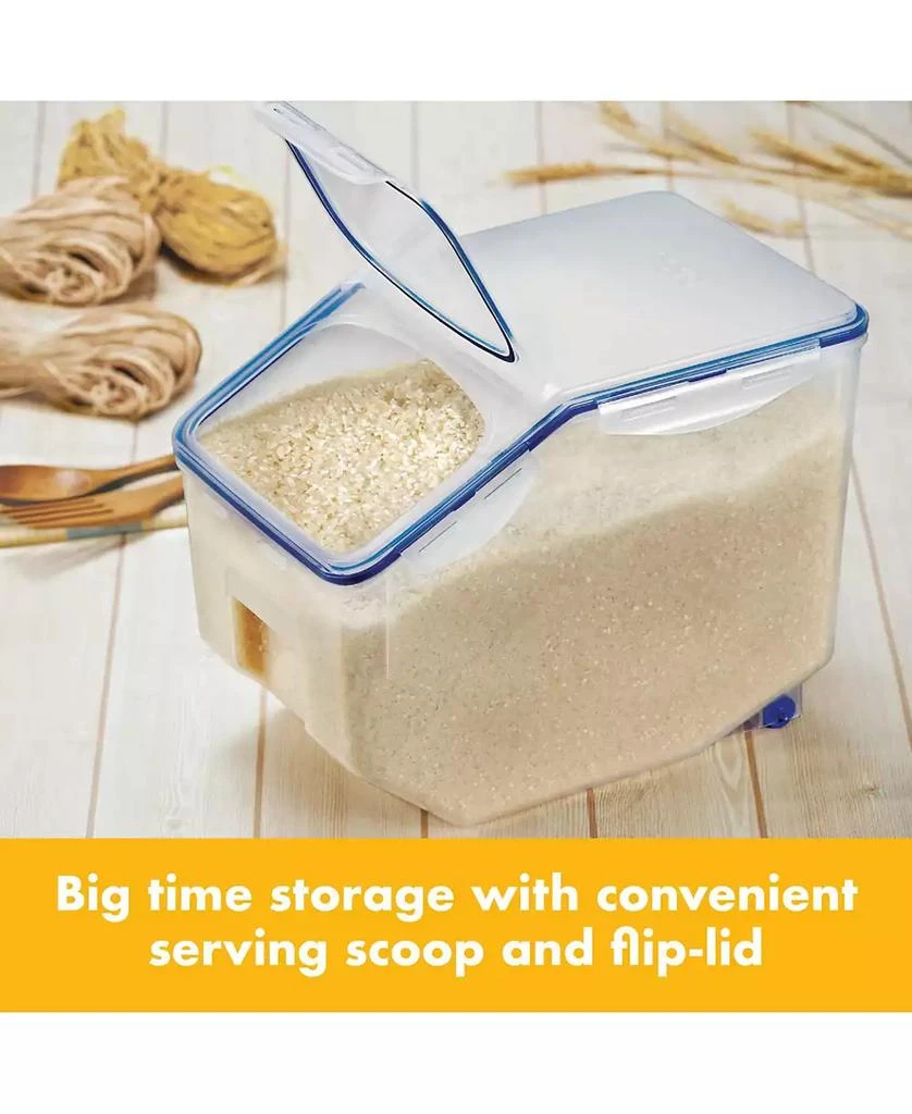 Lock & Lock Easy Essentials 50.7-Cup Food Storage Container with Flip Lid and Serving Cup 4