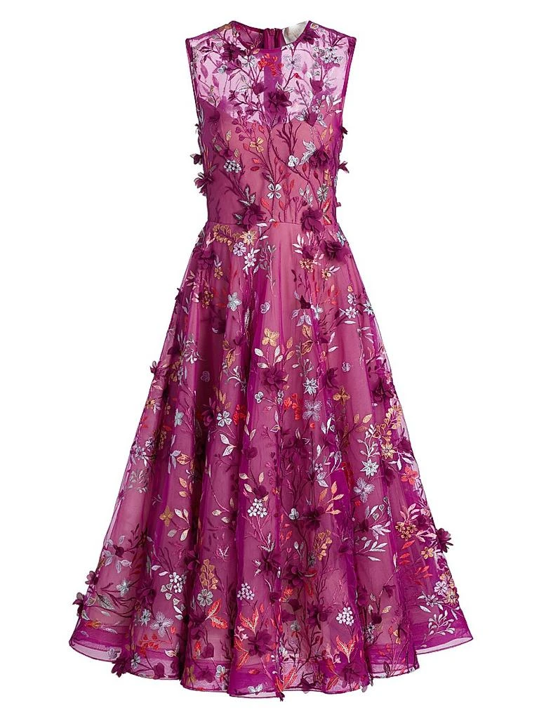 BRONX AND BANCO Saba Floral-Embroidered Maxi Dress 1
