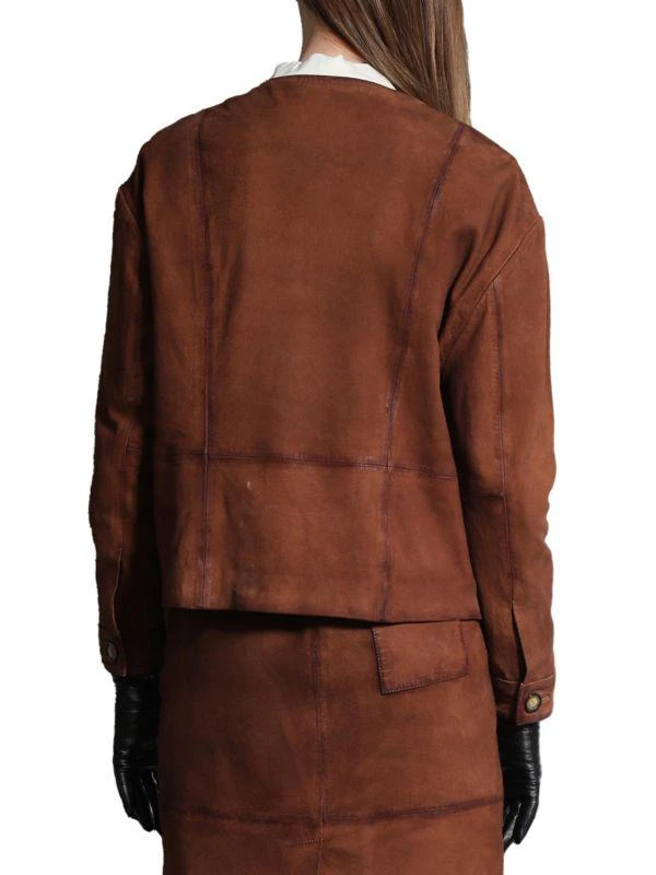 Walter Baker Palmer Collarless Suede Jacket 2
