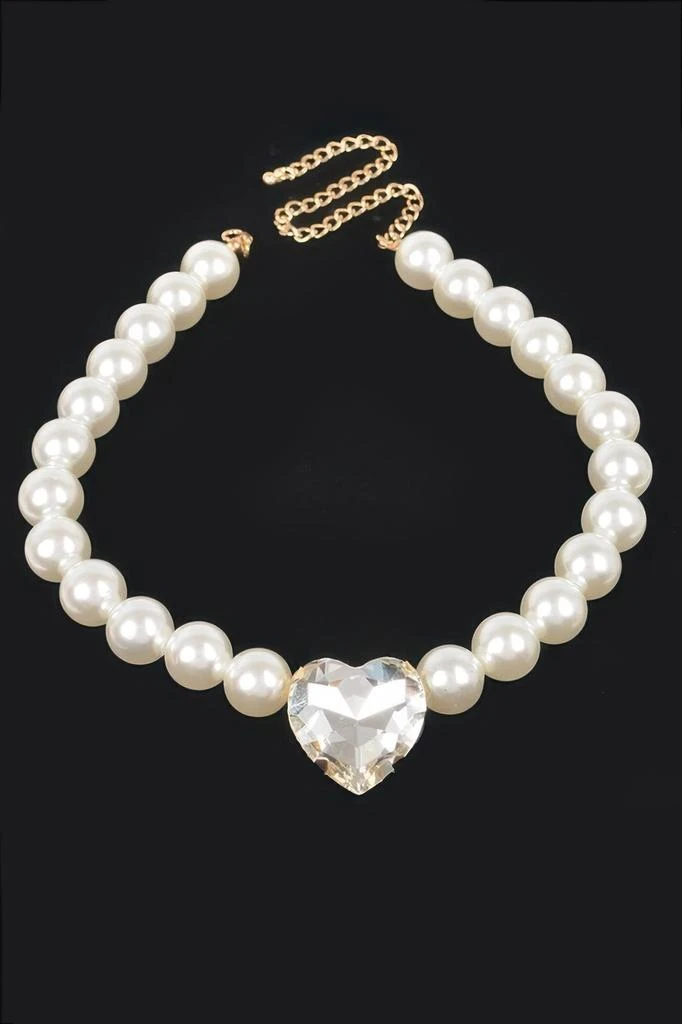 TRUEDAMES Faux Pearl Stone Necklace 3