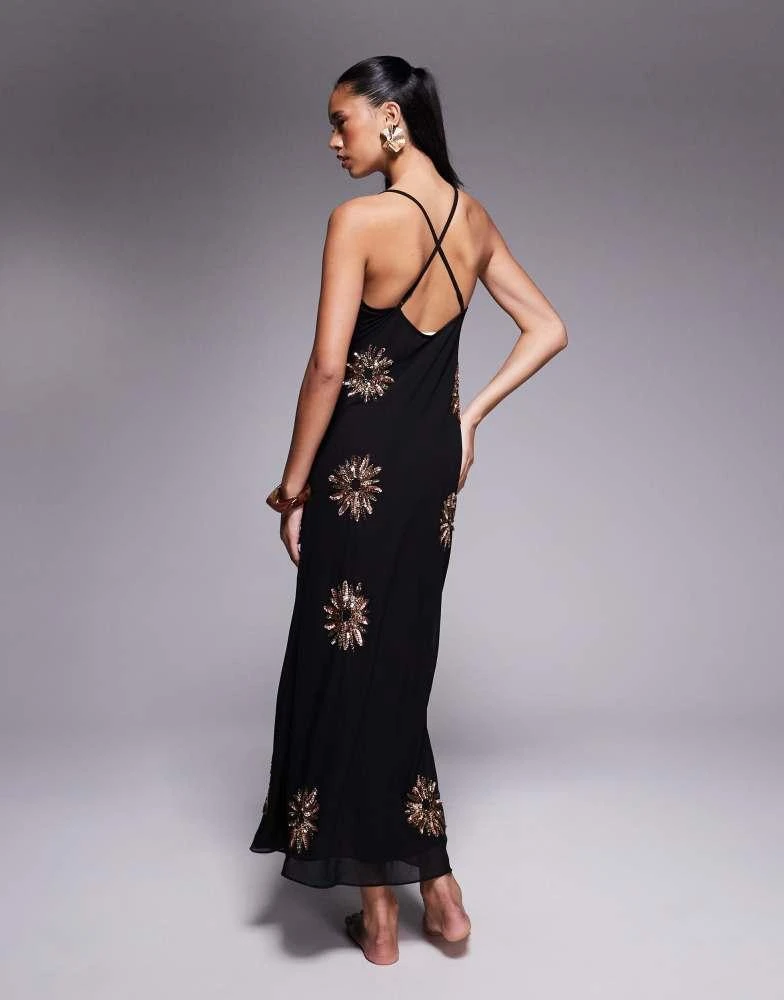 knee length dresses for ladies River island jersey black maxi dress size small brand new  Demelza Online  Store