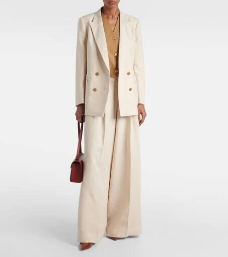 BLAZÉ MILANO Husi high-rise linen wide-leg pants 2