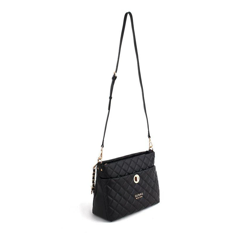 GUNAS New York Koi Black Quilted Vegan Leather Purse 2