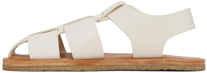 The Row Off-White Fisherman Sandals 3