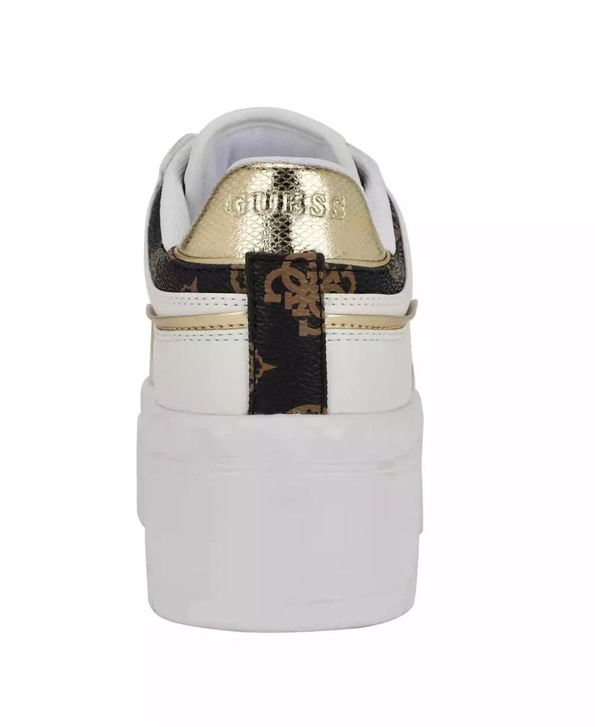 GUESS Women's Ridgee Lace Up Platform Sneakers 3