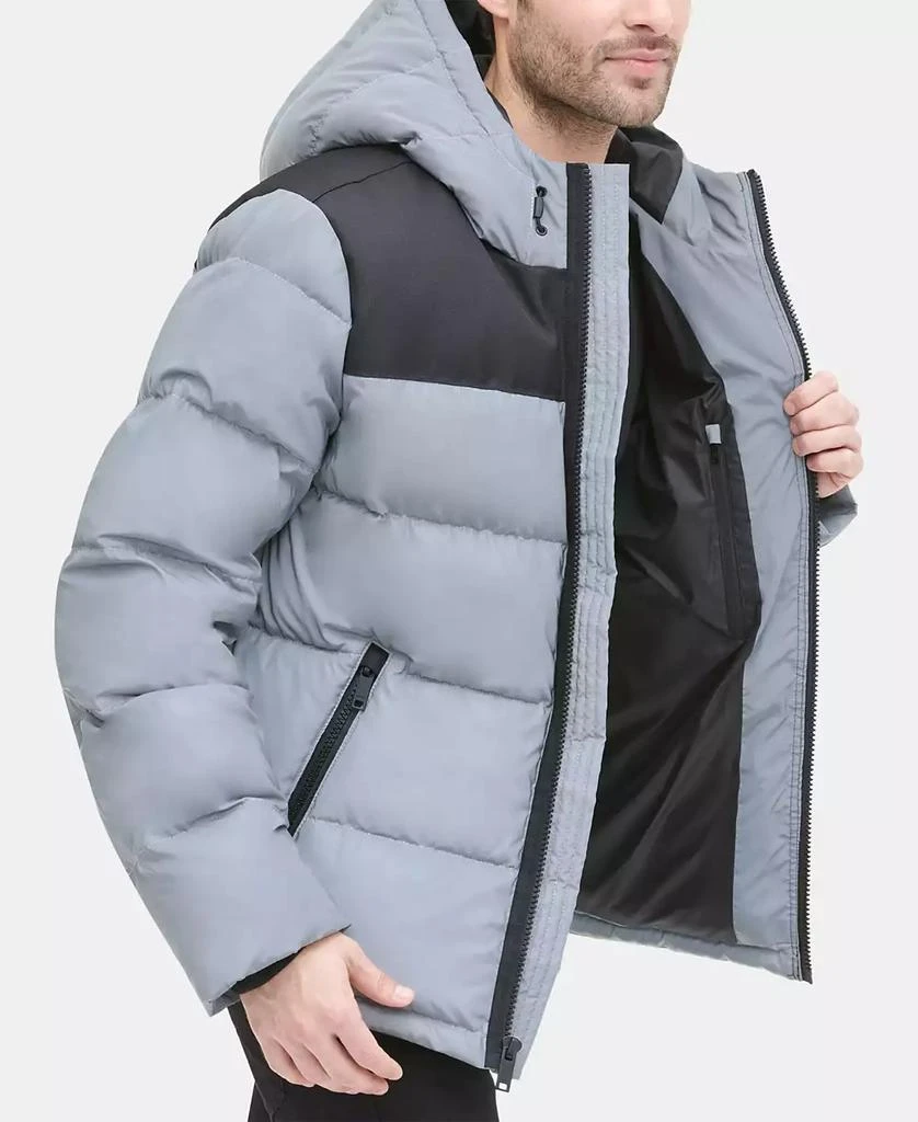 DKNY Men's Mixed-Media Puffer Coat, Created for Macy's 3
