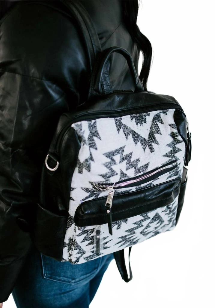 NWT - Amelia Aztec Backpack - Black/White Amelia Aztec Convertible Backpack w/ Guitar Strap Black  main image 2