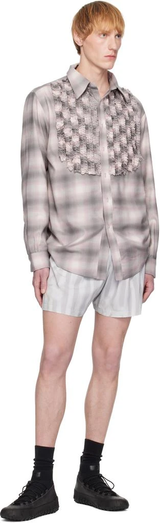 Collina Strada Purple Tuxedo Button Up Shirt 4