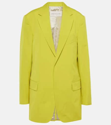 Dries Van Noten Oversized cotton poplin blazer 1