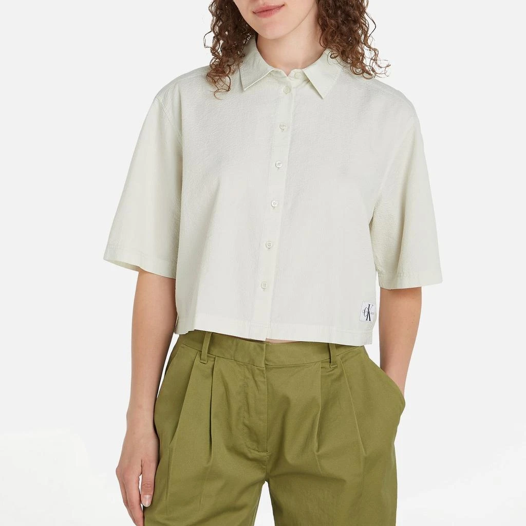 Calvin Klein Calvin Klein Jeans Back Detail Cotton-Seersucker Shirt 1