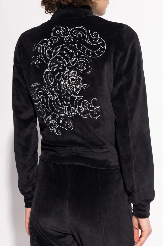 Kenzo Velvet sweatshirt with tiger motif 4