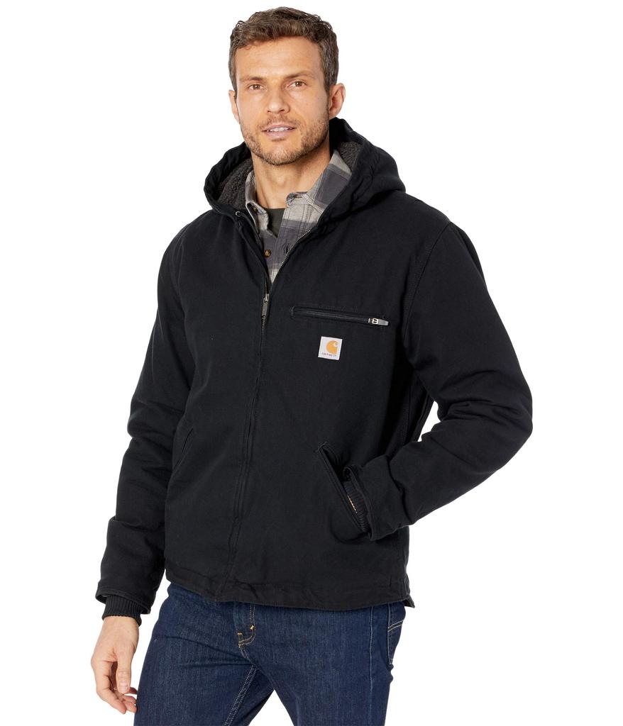 Carhartt OJ392 Washed Duck Sherpa Lined Hooded Jacket