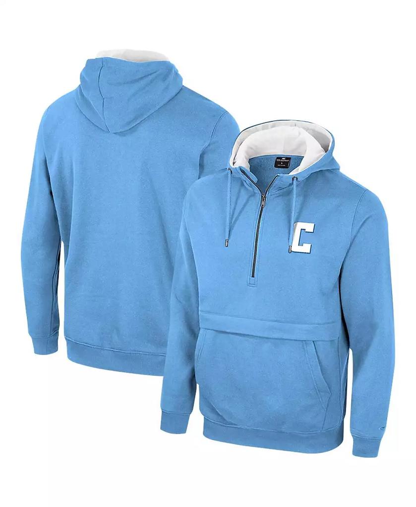Colosseum Men's Light Blue Columbia University Team Half-Zip Pullover Hoodie