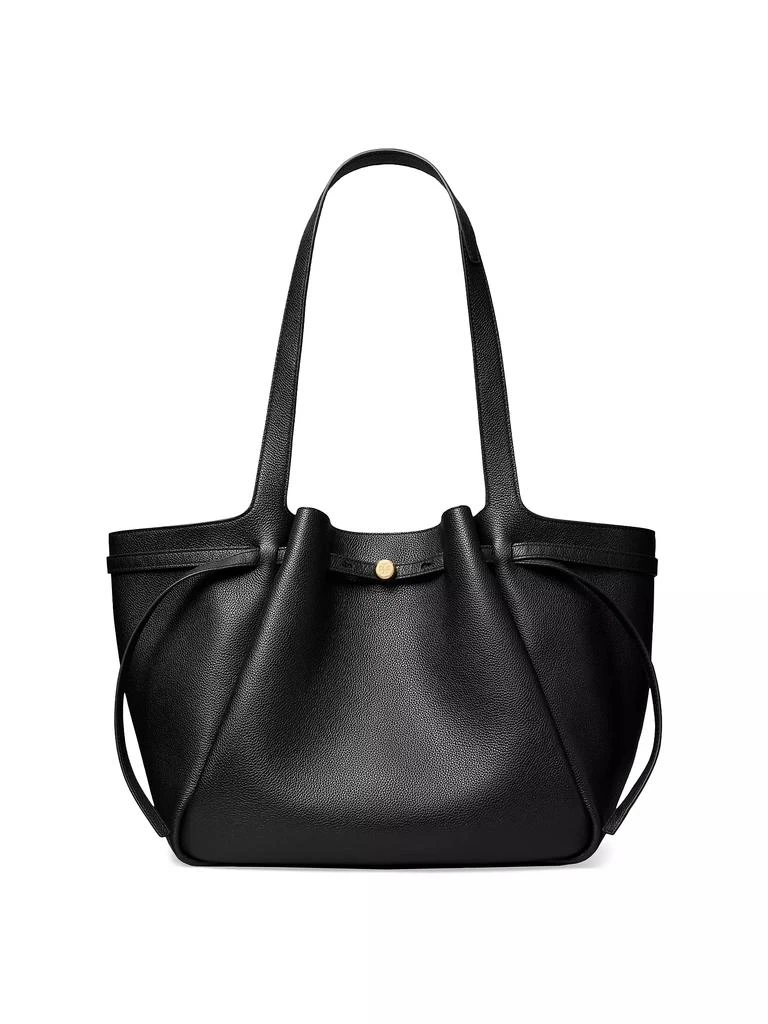 Tory Burch Romy Pebbled Leather Tote Bag 1