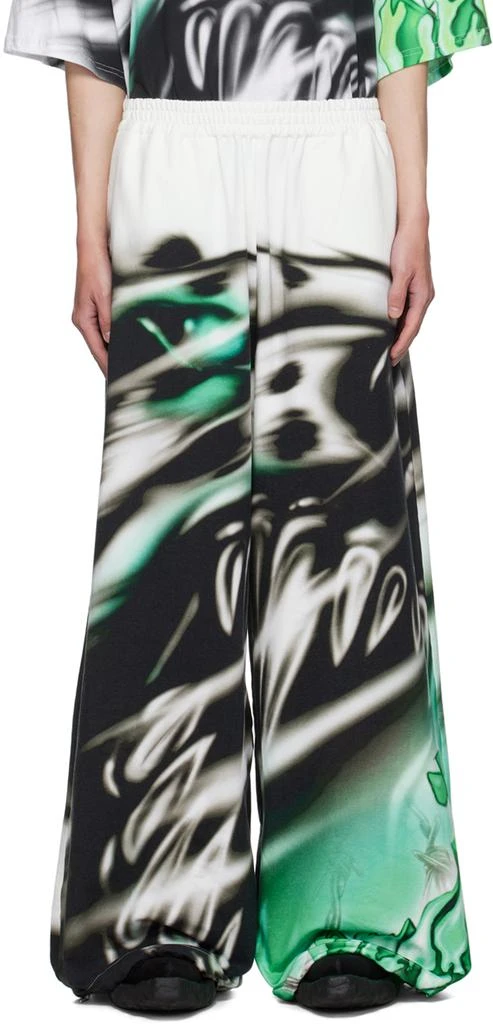 Gerrit Jacob White Airbrushed Track Pants 1