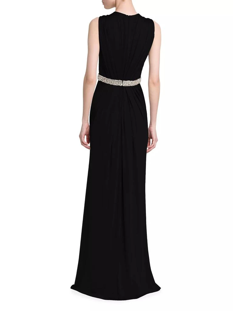 Alexander McQueen Jersey Crystal-Embellished Sleeveless Gown 5