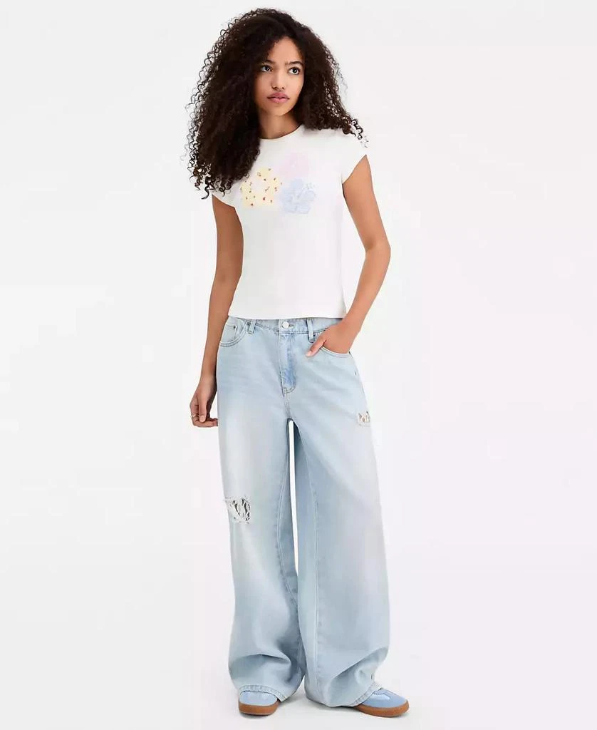 Just Polly Juniors
 Hibiscus Patchwork Short-Sleeve T-Shirt 3