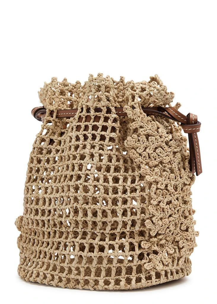 Zimmermann Floral raffia bucket bag 2