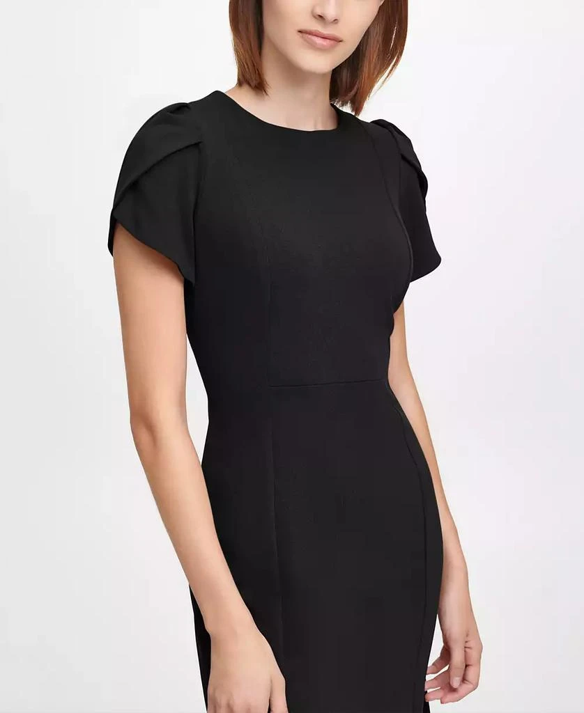 calvin klein black dresses Calvin Klein Collection Wool A Line Dress Black main image 1