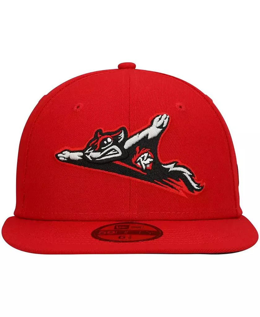 New Era Men's Red Richmond Flying Squirrels Authentic Collection Road 59FIFTY Fitted Hat 3