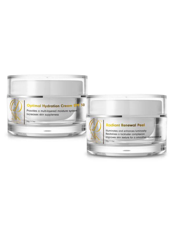 D24K Cosmetics 2-Piece The Daily Prep Duo SPF 30 & Facial Peel Set
